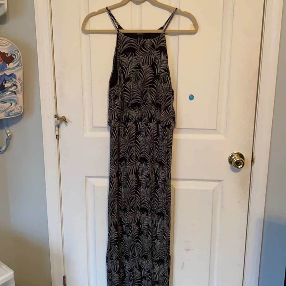 Forever 21 Floor Length Patterned Sleeveless Sundress